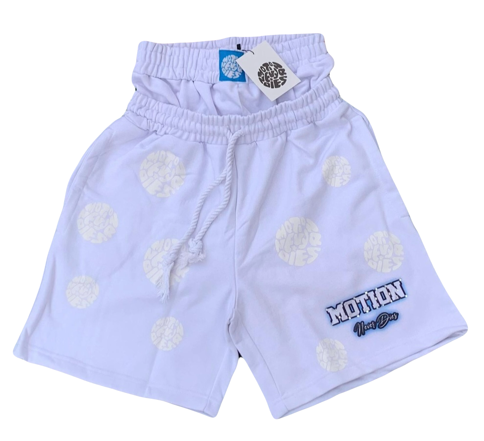 White Double Waisted Shorts