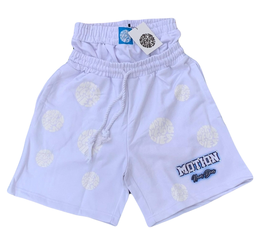 White Double Waisted Shorts